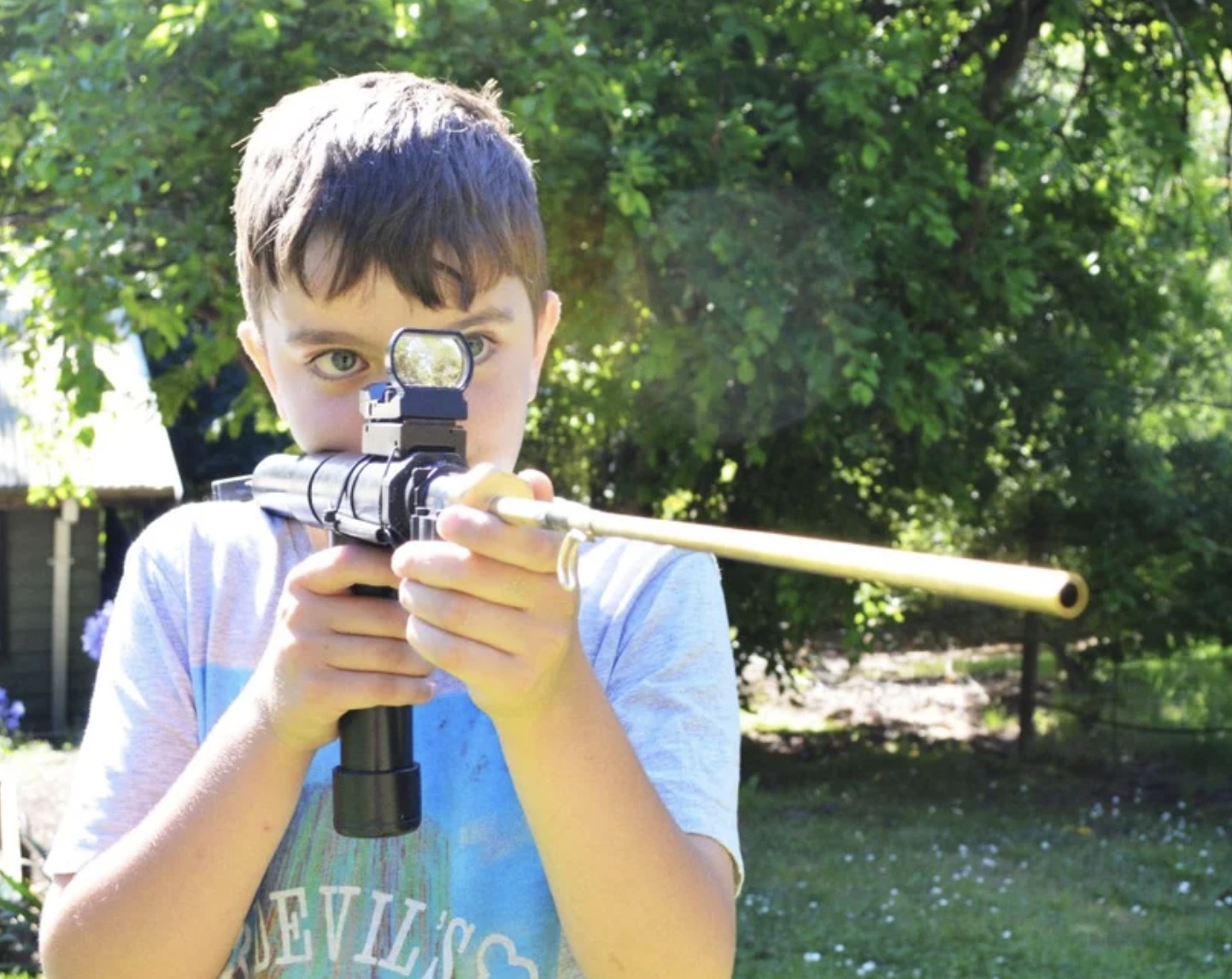 DIY pipe airsoft gun. 